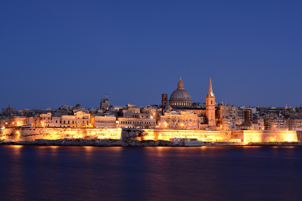 Zdjęcia: Valletta, Valletta nocą, MALTA Zdjęcia: Valletta, Valletta nocą, MALTA