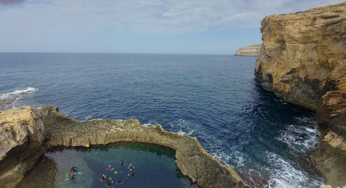 Zdjęcia: Dwejra, Gozo, Miejsce, gdzie kiedyś stał łuk Azure Window, MALTA Zdjęcia: Dwejra, Gozo, Miejsce, gdzie kiedyś stał łuk Azure Window, MALTA