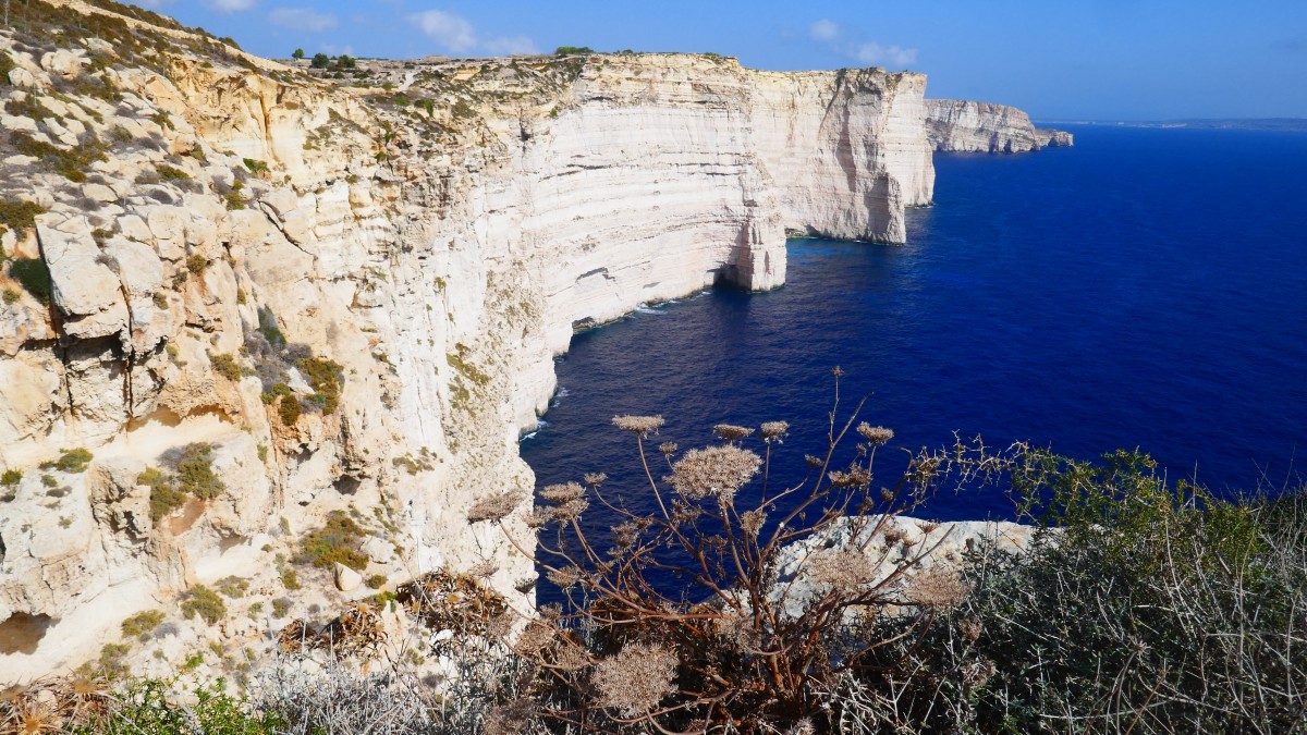 Zdjęcia: Południe Gozo, Gozo, Uroda klifów Sanap , MALTA Zdjęcia: Południe Gozo, Gozo, Uroda klifów Sanap , MALTA