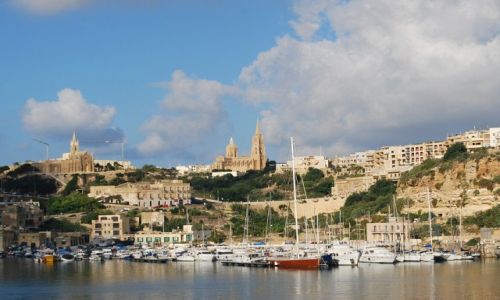 Zdjecie MALTA / Gozo / Mgarr / Port w Mgarr