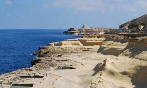 Zdjęcie MALTA / Gozo / Qbajjar / panwie solne