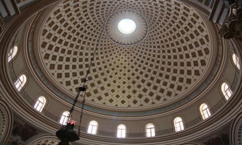 Zdjecie MALTA / Mosta / Rotunda pod wezwaniem Wniebowzicia NMP / Kopua (trzecia w Europie)