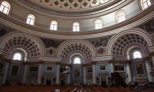 Zdjcie MALTA / Malta  srodkowa / Mosta / Rotunda w Mosta, wntrze