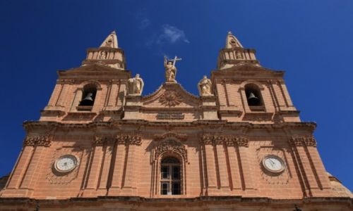 Zdjcie MALTA / Melieha / Sanktuarium Maryjne / Koci parafialny Matki Boskiej Zwyciskiej.