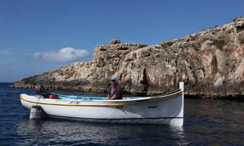 Zdjecie MALTA / Zurrieq / Klify Dingli / Rybak