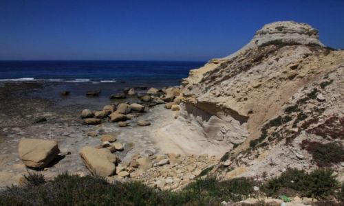 Zdjcie MALTA / Gozo / Marsalforn / Klifowe wybrzee