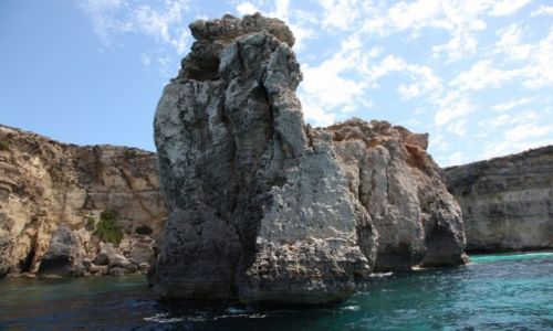Zdjecie MALTA / Morze rdziemne / Kana Gozo / Skaki w bkitnej zatoce