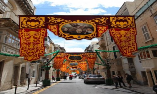 Zdjecie MALTA / Valletta  / Floriana / witeczne dekoracje