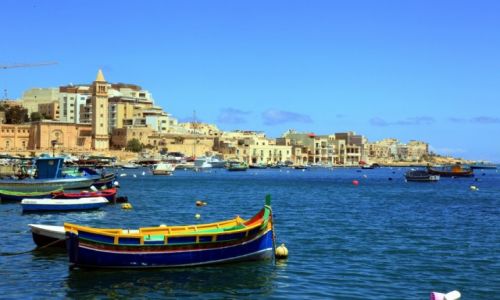 Zdjęcie MALTA / Malta Południowo-wschodnia / Marsaskala / W porcie rybackim