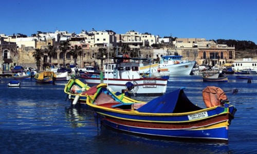 Zdjcie MALTA /  Marsaxlokk  / Port rybacki  / Moby Dick