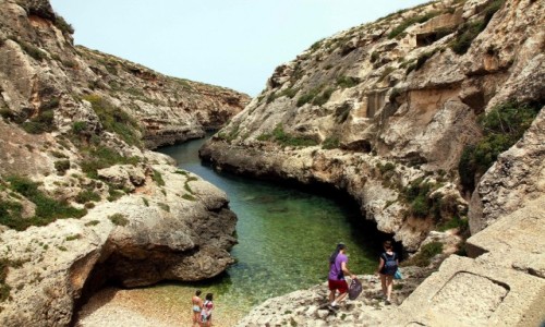 Zdjcie MALTA / Gozo / Wied il-Ghasri / Kpielisko (dla wtajemniczonych)