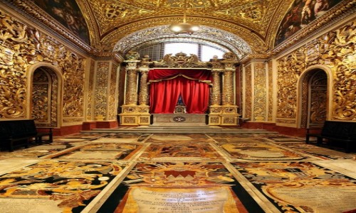 Zdjecie MALTA / La Valletta / Kosciol Zakonu Rycerzy Szpitalnikow Sw. Jana / Kaplica Niemiecka