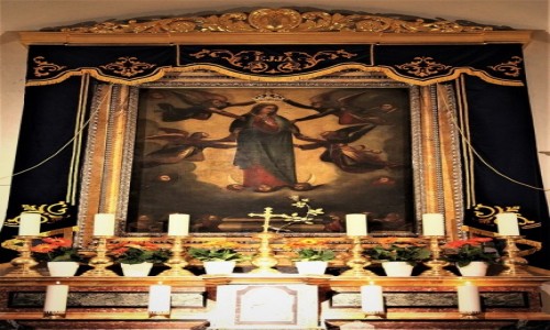 MALTA / Gozo / Bazylika Ta' Pinu / Obraz Najświętszej Maryi Panny z Ta’Pinu