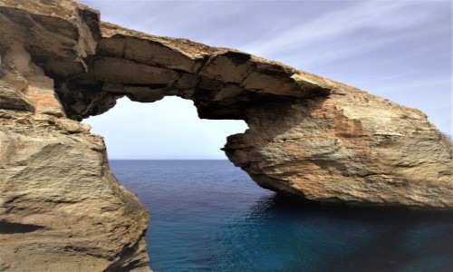 Zdjecie MALTA / Gozo / Wied il-Mielaħ / uk skalny
