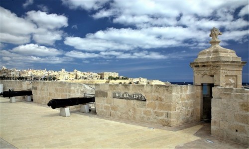 Zdjcie MALTA / Vittoriosa (Birgu)  / Fort Saint Angelo / Bateria nr 3