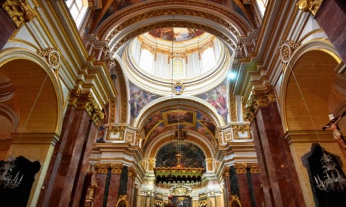 Zdjecie MALTA / rodkowa Malta  / Mdina / Wntrze katedry w. Pawa w Mdinie