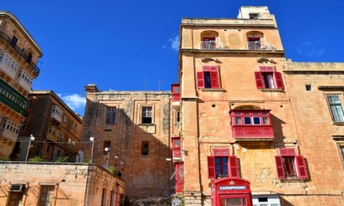 Zdjęcie MALTA / wschodnie wybrzeże / Valletta / Kamienice Valletty