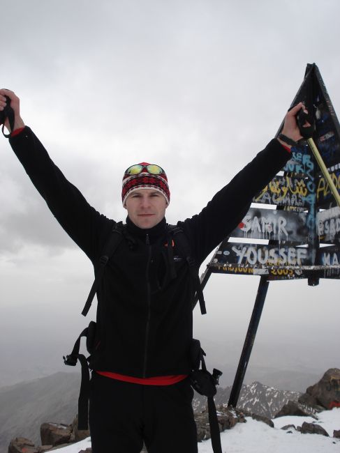 Zdjęcia: Jabal Tubkal, Atlas Wysoki, Na szczycie, MAROKO Zdjęcia: Jabal Tubkal, Atlas Wysoki, Na szczycie, MAROKO