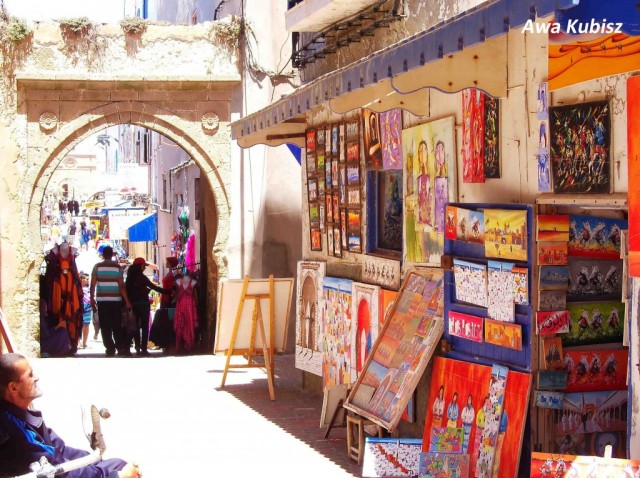 Zdj cia: Essaouira, Poudnie, Essaouira - kolory suku, MAROKO