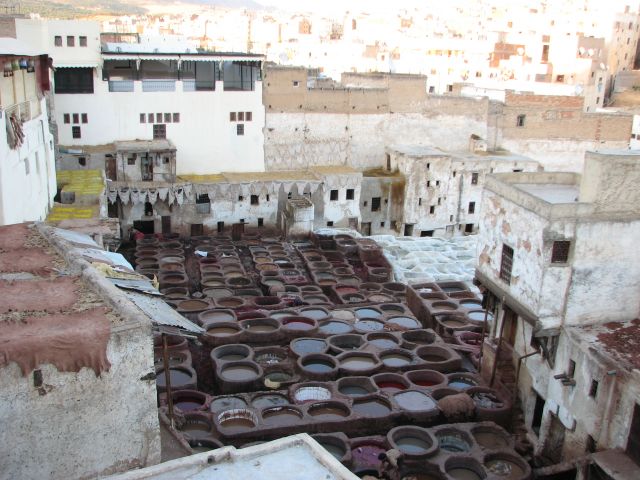 Zdjęcia: medina, Fez, Garbarnie, MAROKO Zdjęcia: medina, Fez, Garbarnie, MAROKO