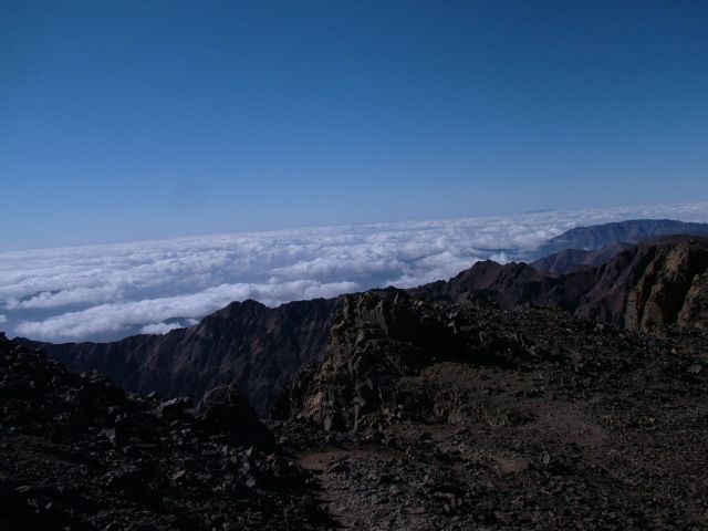 Zdjęcia: na przeleczy przed szczytem, atlas wysoki, jebel toubkal, MAROKO Zdjęcia: na przeleczy przed szczytem, atlas wysoki, jebel toubkal, MAROKO