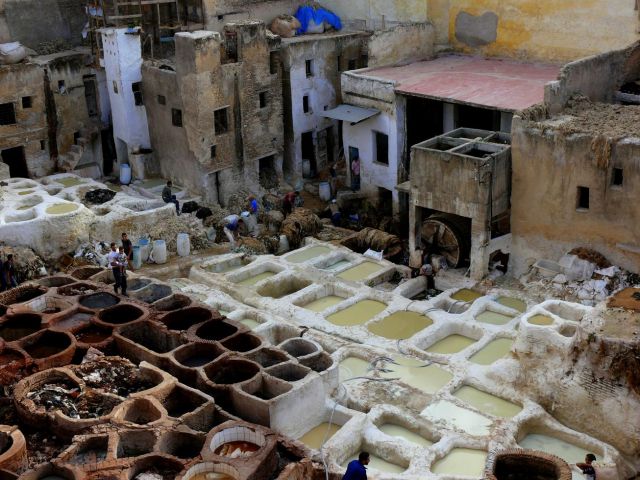 Zdjęcia: Fez, Farbiarnia, MAROKO Zdjęcia: Fez, Farbiarnia, MAROKO