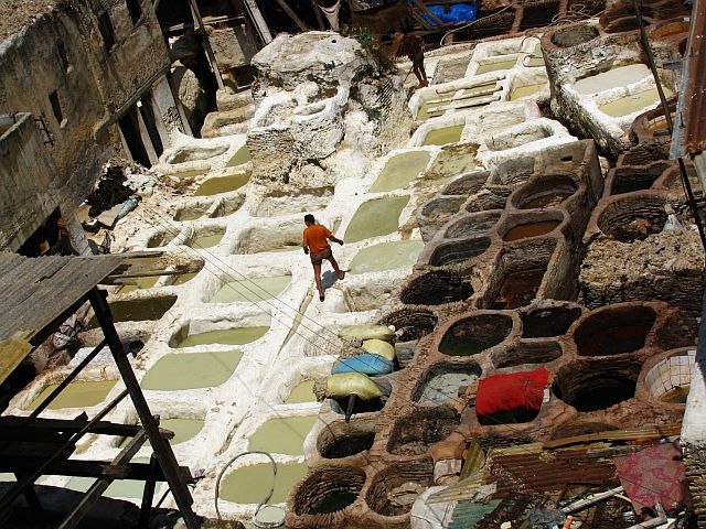 Zdjęcia: Fez, medina, Garbarnia, MAROKO Zdjęcia: Fez, medina, Garbarnia, MAROKO