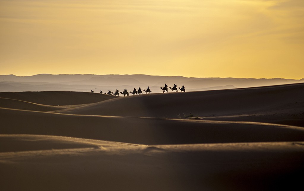 Zdjęcia: Merzouga, Merzouga, karawana, MAROKO Zdjęcia: Merzouga, Merzouga, karawana, MAROKO