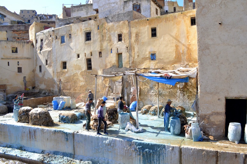 Zdjęcia: Fez, Fez-Bulman, Garbarnia, MAROKO Zdjęcia: Fez, Fez-Bulman, Garbarnia, MAROKO