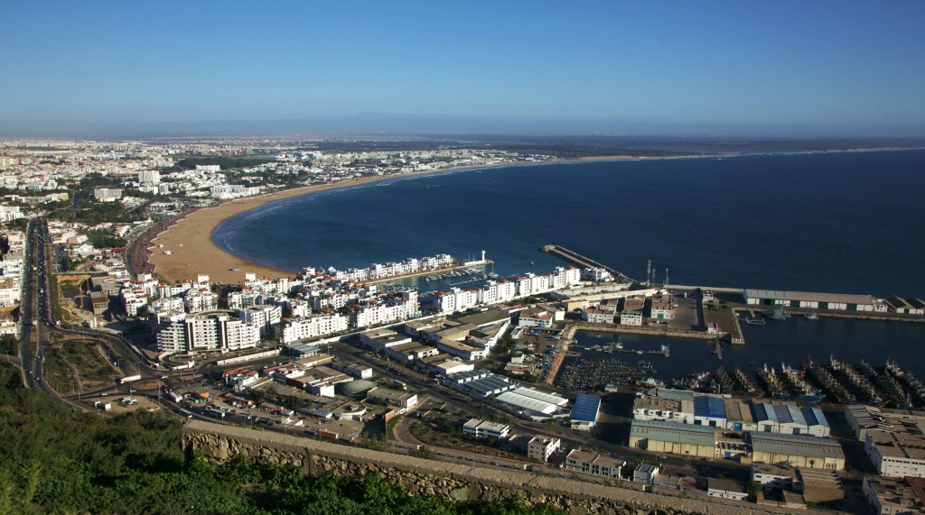 Zdjęcia: Wzgórze Kasbah, Agadir, Widok na port i miasto, MAROKO Zdjęcia: Wzgórze Kasbah, Agadir, Widok na port i miasto, MAROKO