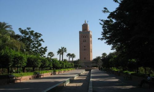 Zdjęcie MAROKO / - / Marrakesz, meczet Kutubija / najwyższy meczet w mieście
