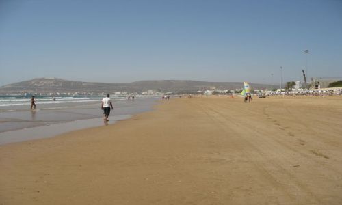 Zdjecie MAROKO / - / Agadir / pikna plaa