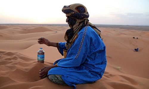 Zdjecie MAROKO / poudniowo-wschodni kraniec Tafilant / okolice Erfoud - Sahara / I piasek na pamitk.