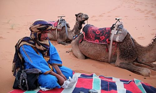 Zdjecie MAROKO / poudniowo-wschodni kraniec Tafilant / okolice Erfoud_Sahara / To nie jest modlitwa.