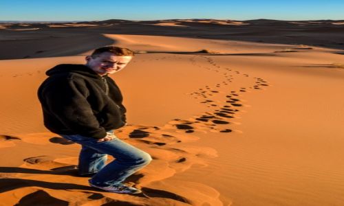 MAROKO / Merzouga / Merzouga / Pustynia w Maroku