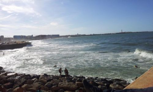 Zdjecie MAROKO / Casablanca / Niedaleko meczetu HassanaII / nad morzem w Casa
