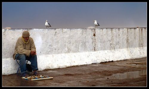 Zdjecie MAROKO / - / Essaouira - port / smutne(?) ycie