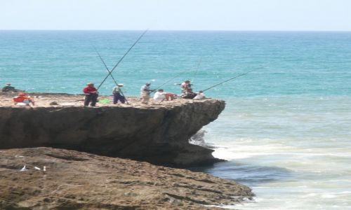 Zdjecie MAROKO / Rabat / Rabat / Marokascy rybacy