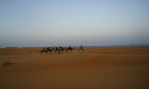 Zdjęcie MAROKO / ERG CHEBBI / ERG CHEBBI / w drodze do obozu - Erg Chebbi