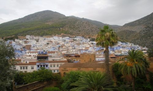 Zdjęcie MAROKO / CHEFCHAOUEN / CHEFCHAOUEN / CHEFCHAOUEN WIDOK Z GÓRY