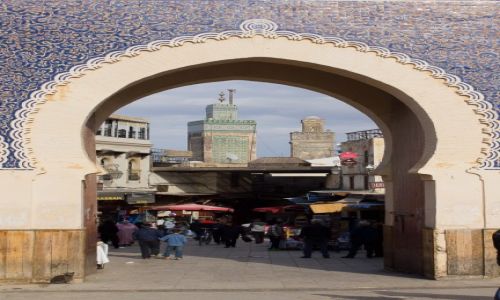 Zdjecie MAROKO / Fes / Fes / Bab Bou Jeloud