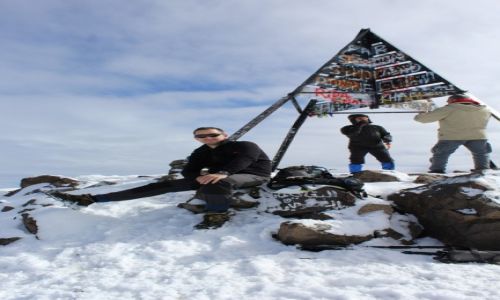 Zdjecie MAROKO / Atlas Wysoki / Jebel Toukbal  / Urodziny na szczycie