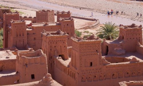 Zdjęcie MAROKO / południe / Ait Bin Haddou / Ksar z górnej półki