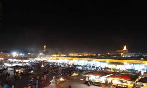 Zdjecie MAROKO / Marrakesz / Plac Dzamma el fna / Damma el fna noca