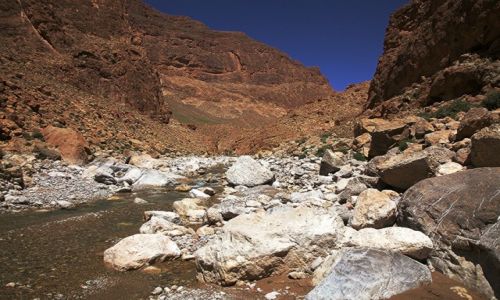 Zdjęcie MAROKO / Ouarzazate / Wąwóz Todra / Koryto rzeki