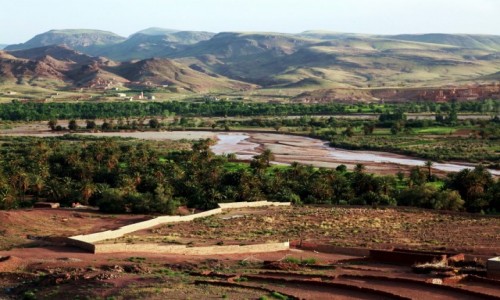 Zdjecie MAROKO / Atlas / Quarzazate  / Nad rzek
