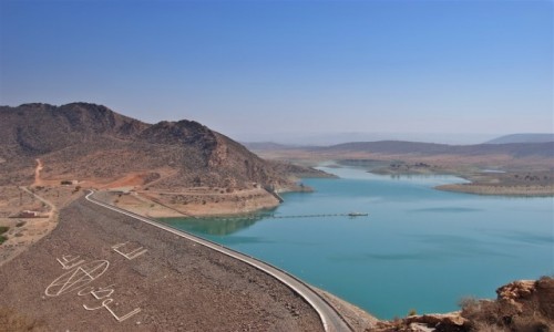 Zdjcie MAROKO / Gry Antyatlasu / zapora Youssef Ben Tachfine / zapora wodna