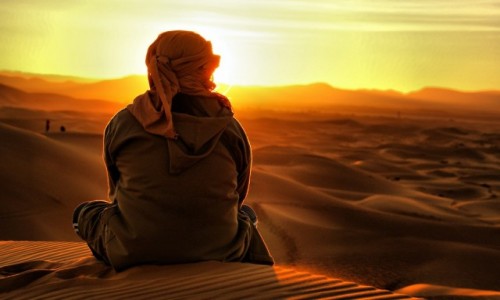 Zdjecie MAROKO / Sahara / Sahara / W promieniach