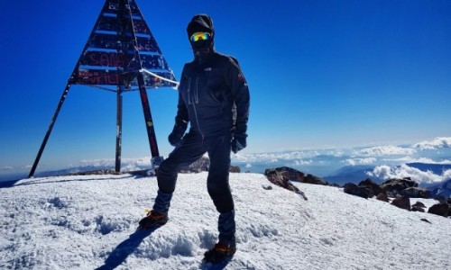 Zdjęcie MAROKO / Góry Atlas / Jabal Tubkal / Dzabal Tubkal 23 stycznia ,- 30 stopni