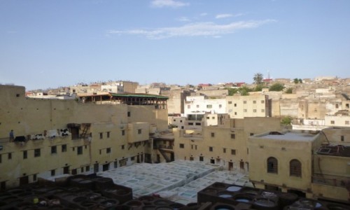 MAROKO / Fez / Fez / Garbarnia w Fez